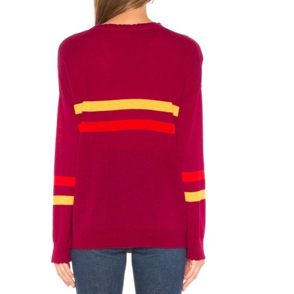 🆕{SUNDRY} Berry Cashmere Blend Crew Neck Sweater - Picture 13 of 16